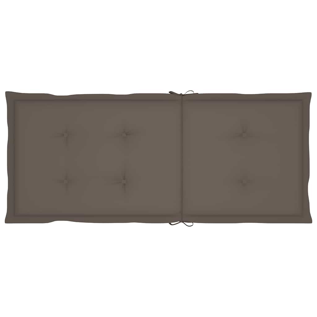 Sklopive stolice 6 kom s jastucima od punog bagremovog drveta Tupe 120 x 50 x 3 cm
