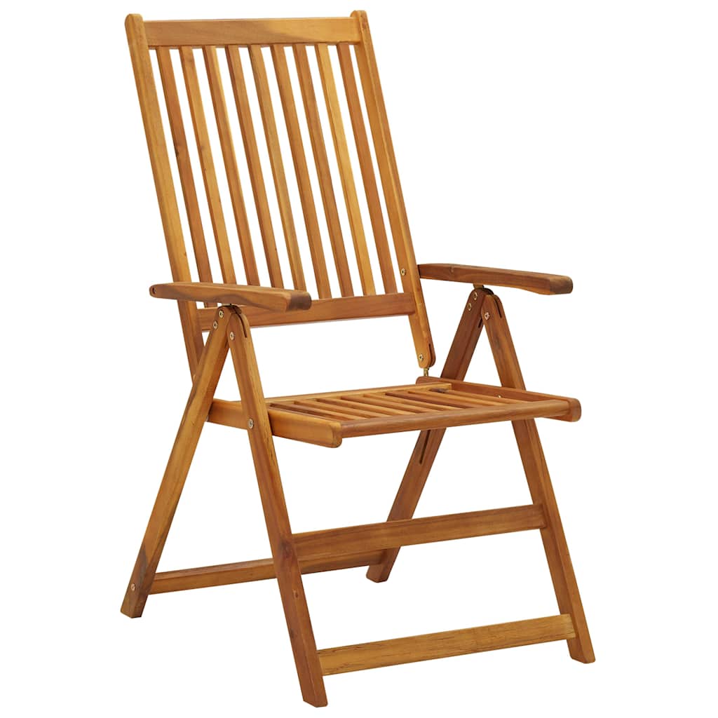 Sklopive stolice 6 kom s jastucima od punog bagremovog drveta Plava 120 x 50 x 3 cm