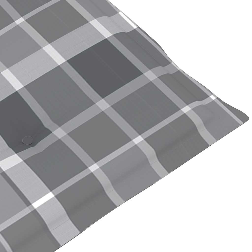 Sklopive stolice 6 kom s jastucima od punog bagremovog drveta Siva 120 x 50 x 3 cm