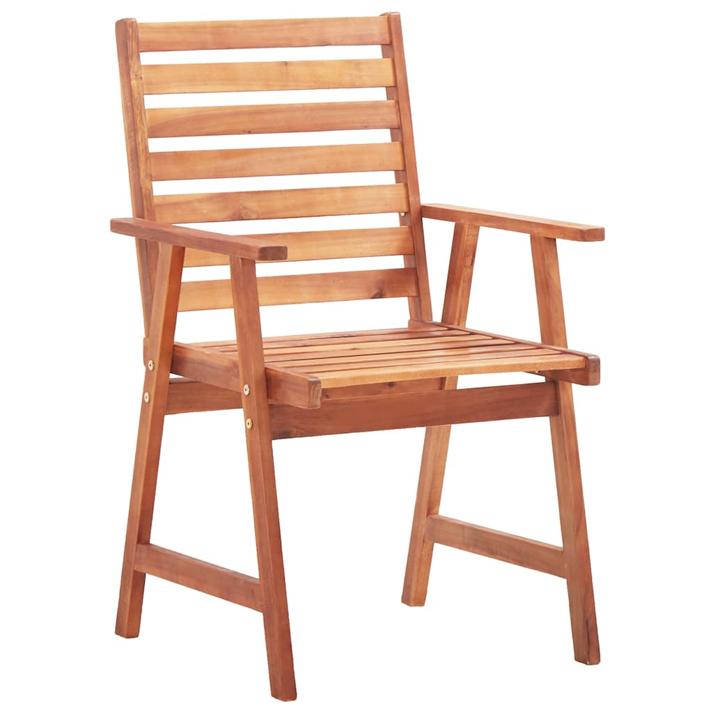 Vrtne blagovaonske stolice s jastucima 3 kom od bagremovog drva Krema
