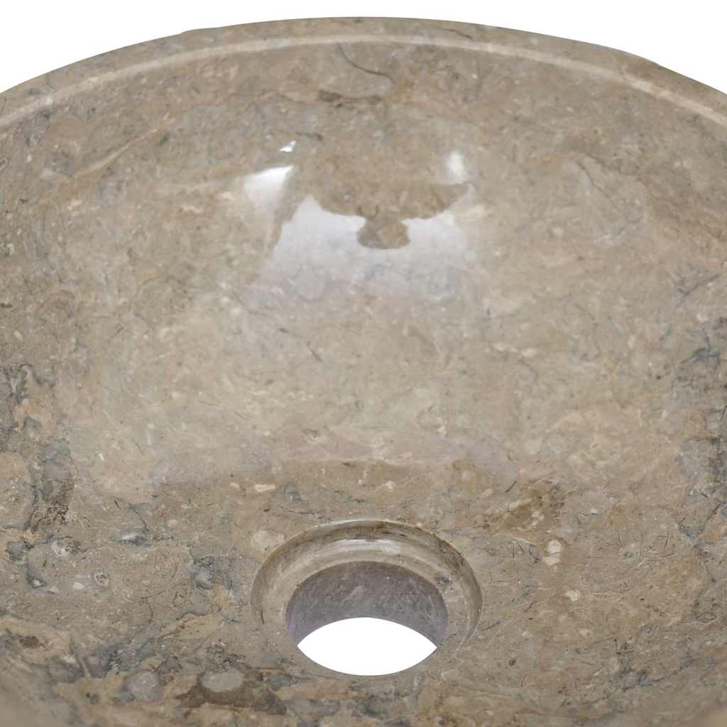Umivaonik sivi Ø 40 x 12 cm mramorni Siva