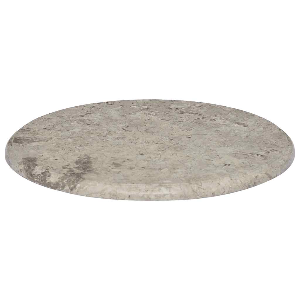 Stolna ploča siva Ø 50 x 2,5 cm mramorna
