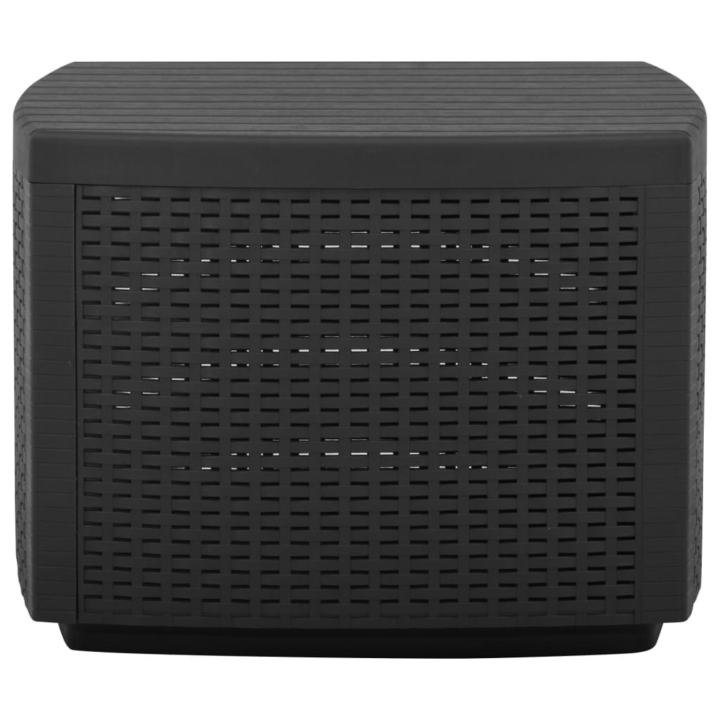 Vrtni stol boja sivi 53 x 53 x 40 cm plastični