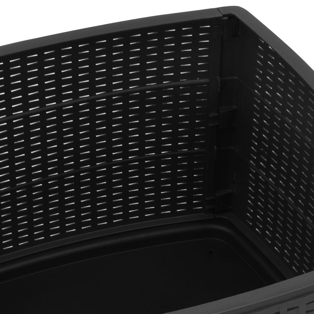 Vrtni stol boja sivi 53 x 53 x 40 cm plastični