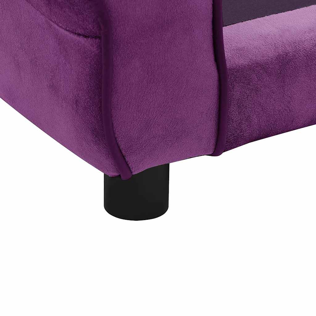 Sofa za pse bordo 72 x 45 x 30 cm plišana