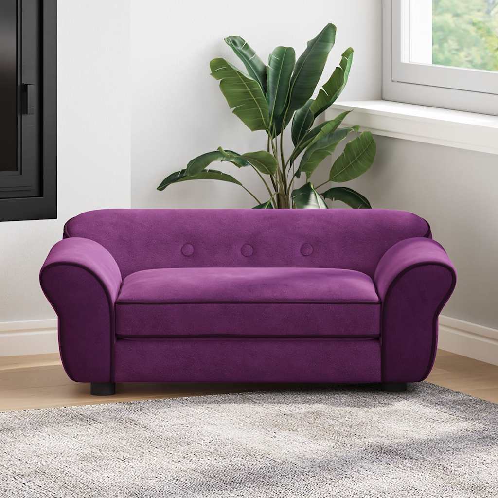 Sofa za pse bordo 72 x 45 x 30 cm plišana