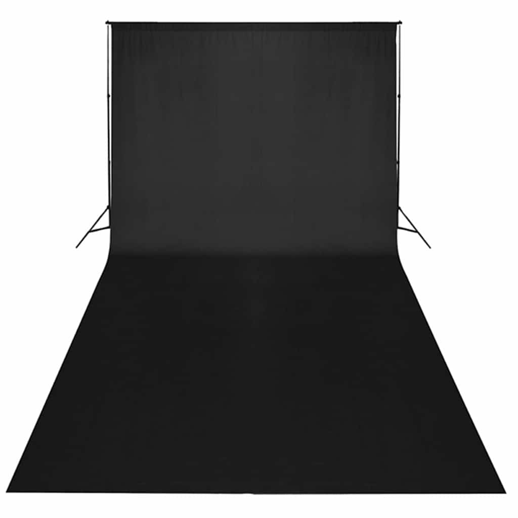 Fotografska oprema sa softboxovima, pozadinom i reflektorom Crna 600 x 300 cm
