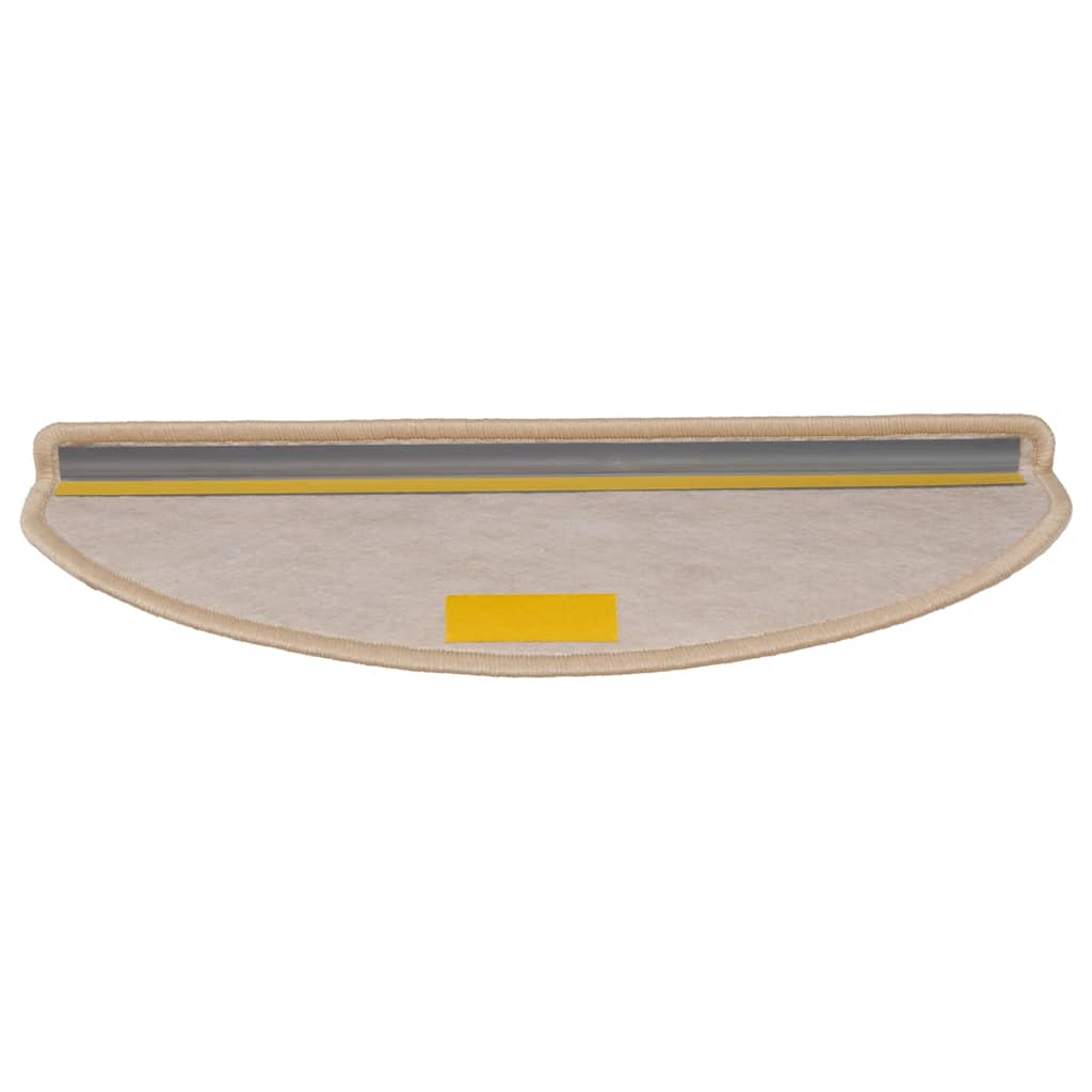 Samoljepljivi otirači za stepenice 15 kom 65x21x4 cm svjetlobež