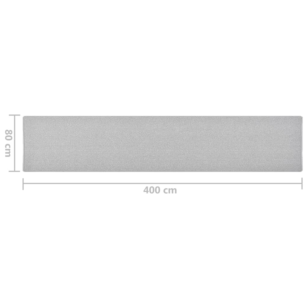 Dugi tepih svjetlosivi 80 x 400 cm