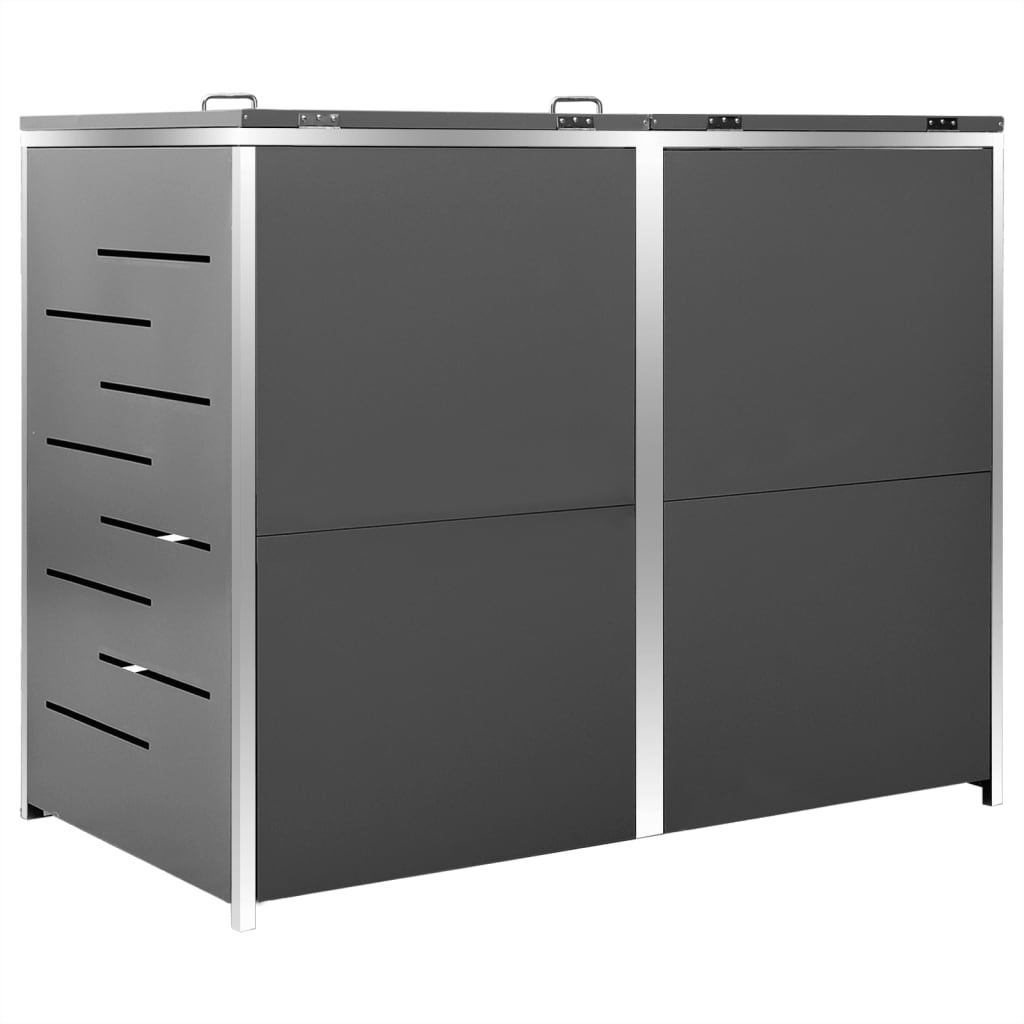 Spremište za dvije kante za smeće 138 x 77,5 x 112,5 cm čelično