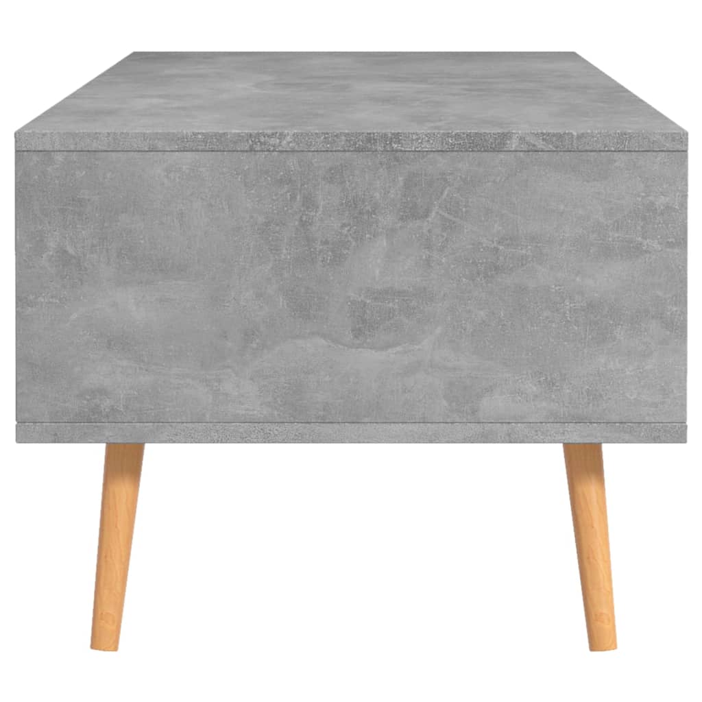Stolić za kavu boja betona 100 x 49,5 x 43 cm konstruirano drvo