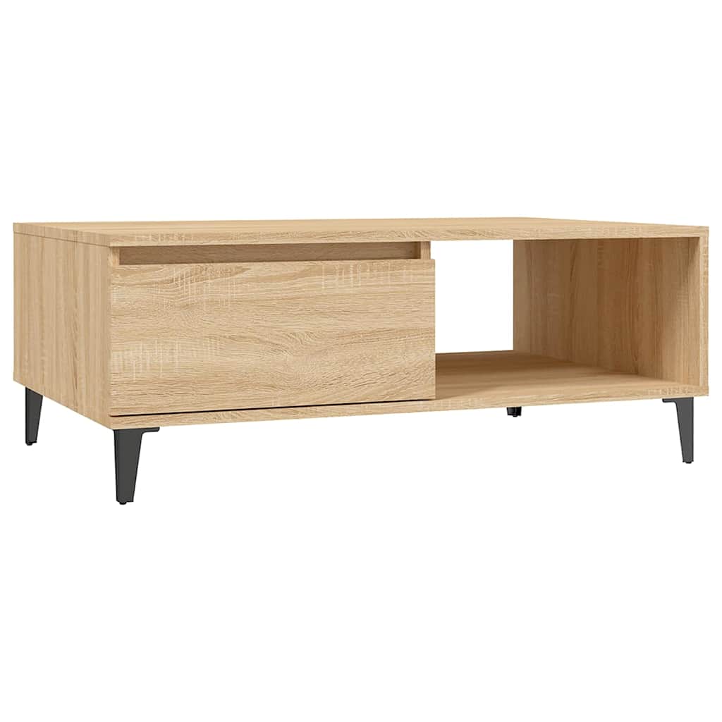 Stolić za kavu boja hrasta sonome 90x60x35 cm konstruirano drvo Smeđa