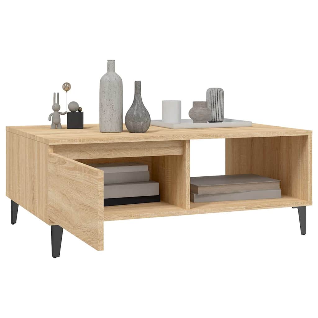 Stolić za kavu boja hrasta sonome 90x60x35 cm konstruirano drvo Smeđa