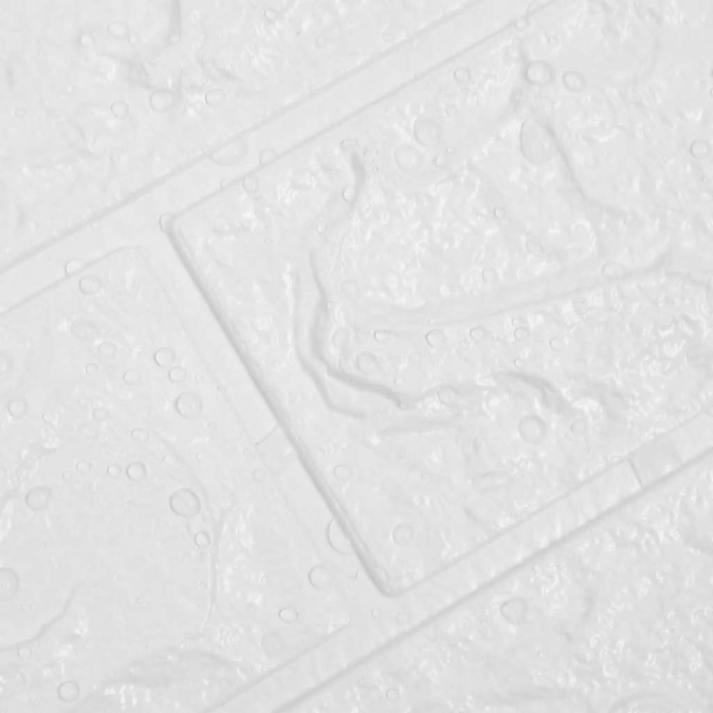 3D zidne tapete s uzorkom cigli samoljepljive 10 kom bijele