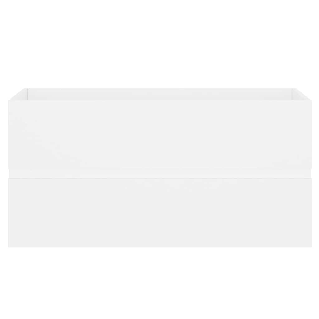Ormarić s ugrađenim umivaonikom bijeli konstruirano drvo Bijela 90 x 38.5 x 45 cm