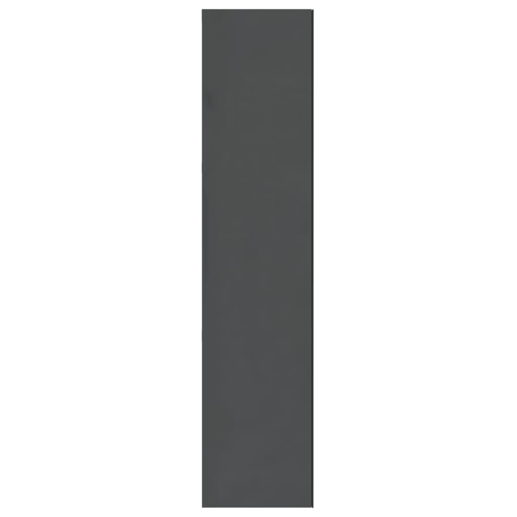 Kupaonski ormarić s ogledalom 60x15x75 cm MDF siva bijeli