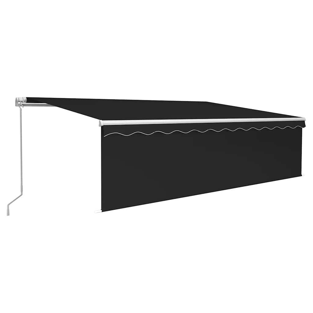 Tenda na ručno uvlačenje s roletom 5 x 3 m antracit