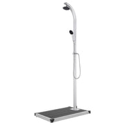 Vrtni tuš sa sivom bazom 220 cm aluminijski