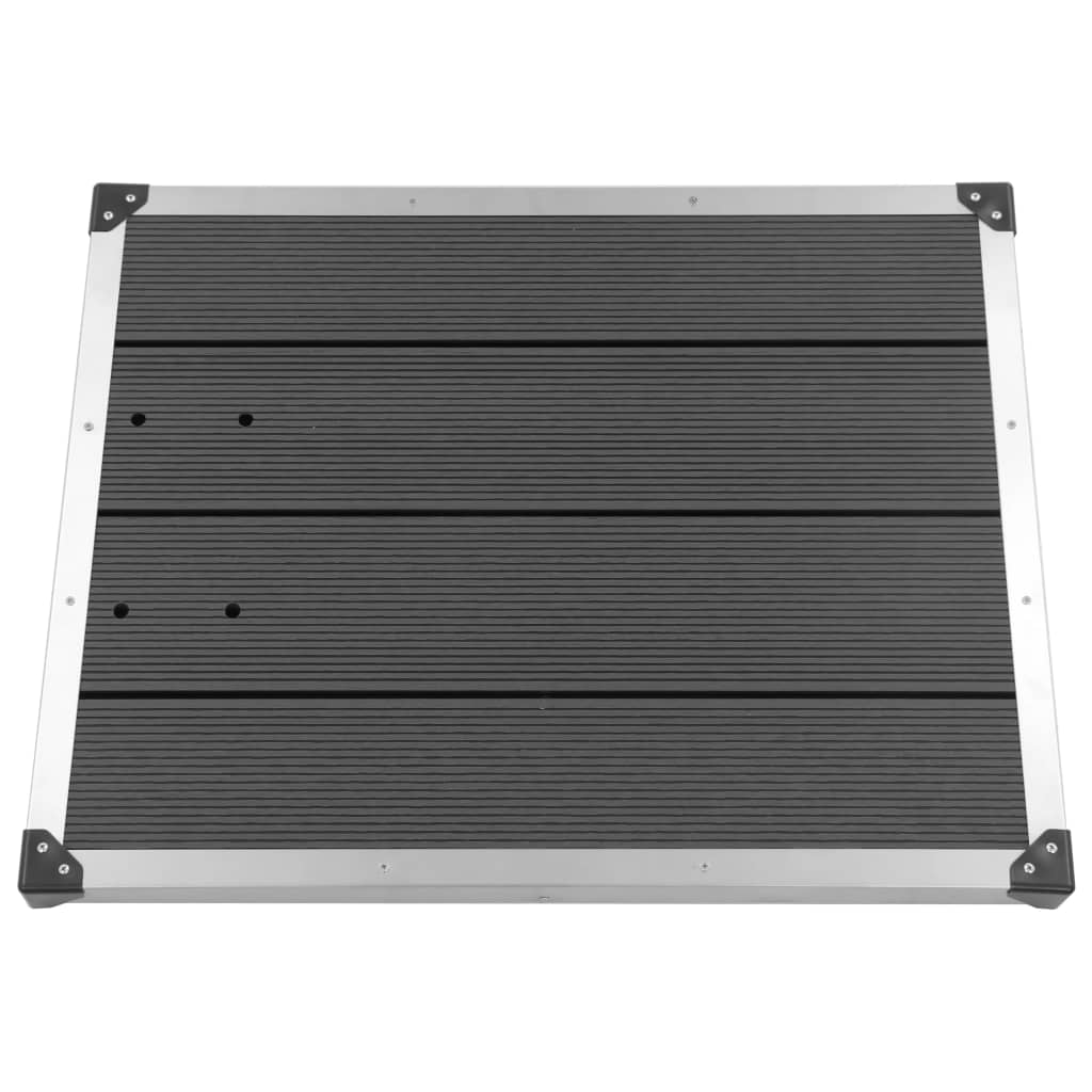 Vrtni tuš sa sivom bazom 220 cm aluminijski