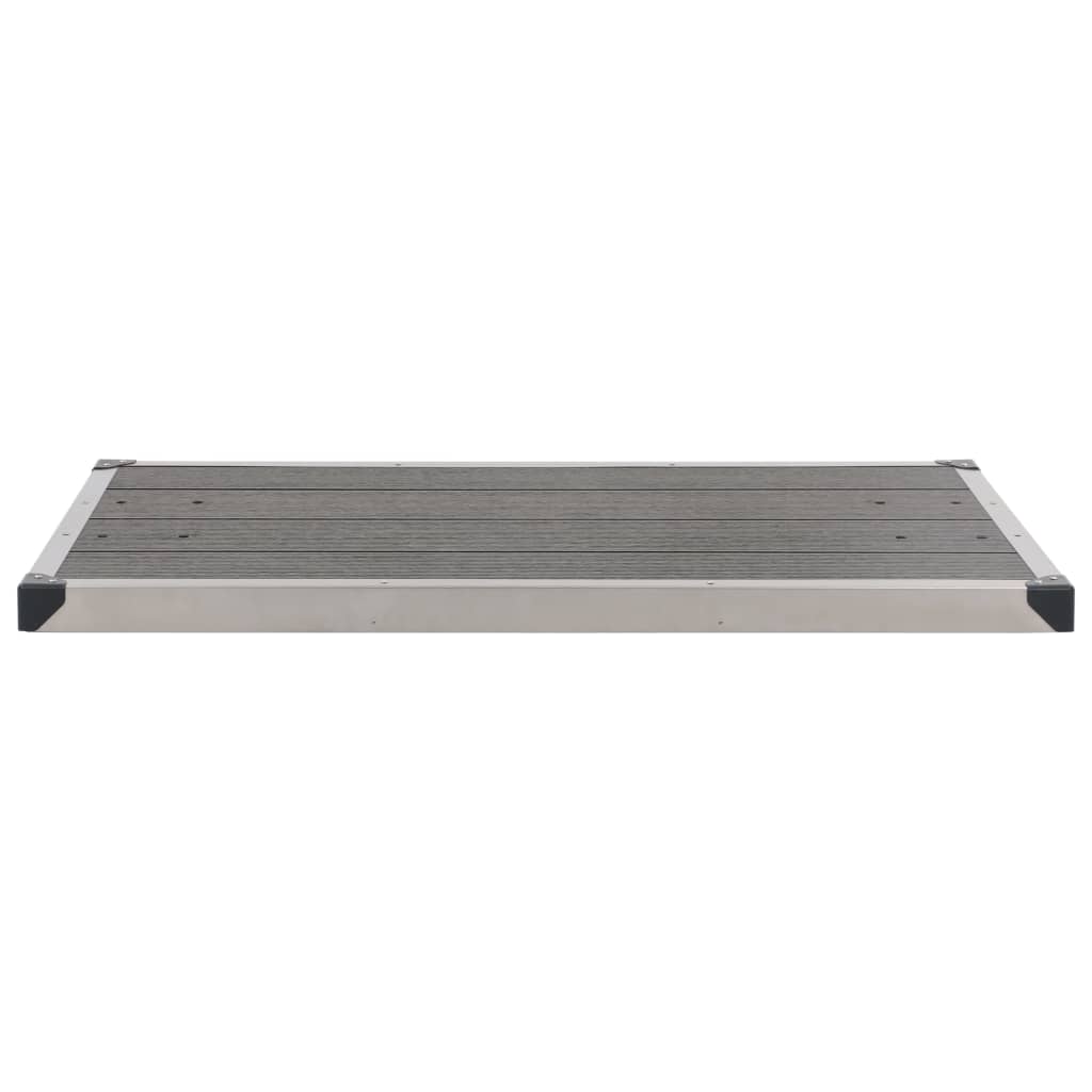 Vrtni tuš sa sivom bazom 220 cm aluminijski
