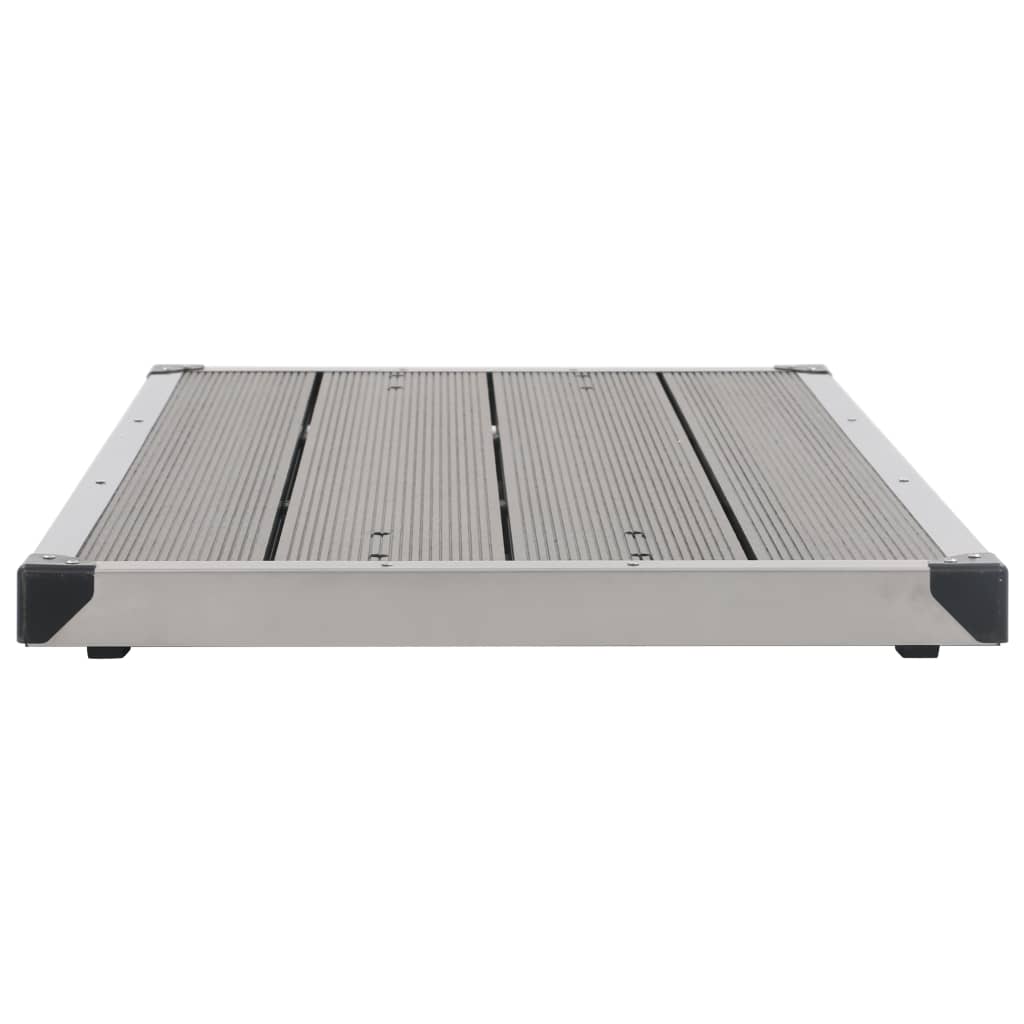 Vrtni tuš sa sivom bazom 220 cm aluminijski