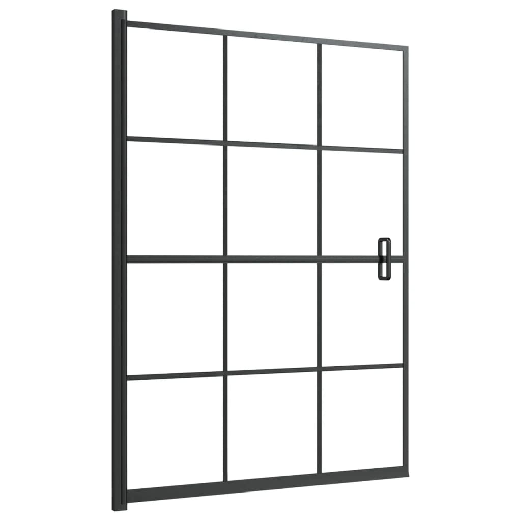 Pregrada za tuš ESG 100 x 140 cm crna