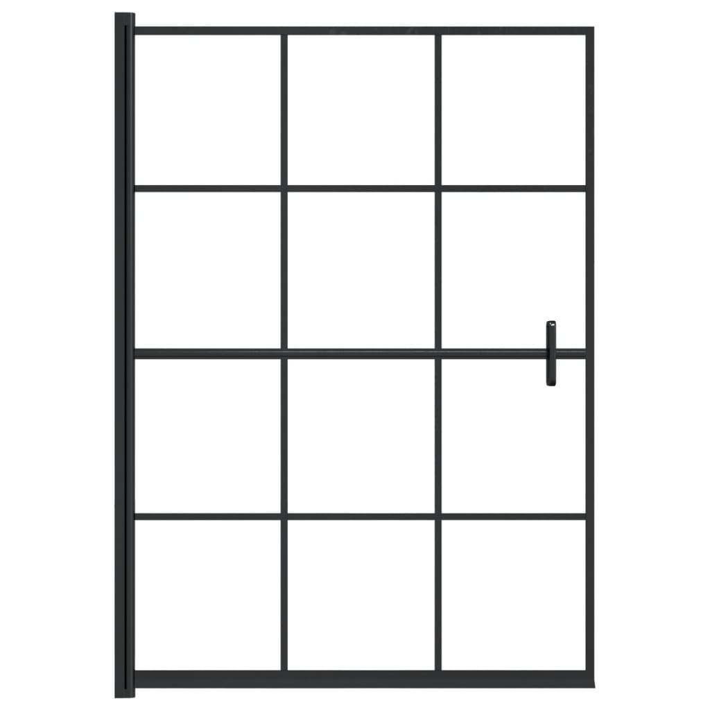 Pregrada za tuš ESG 100 x 140 cm crna