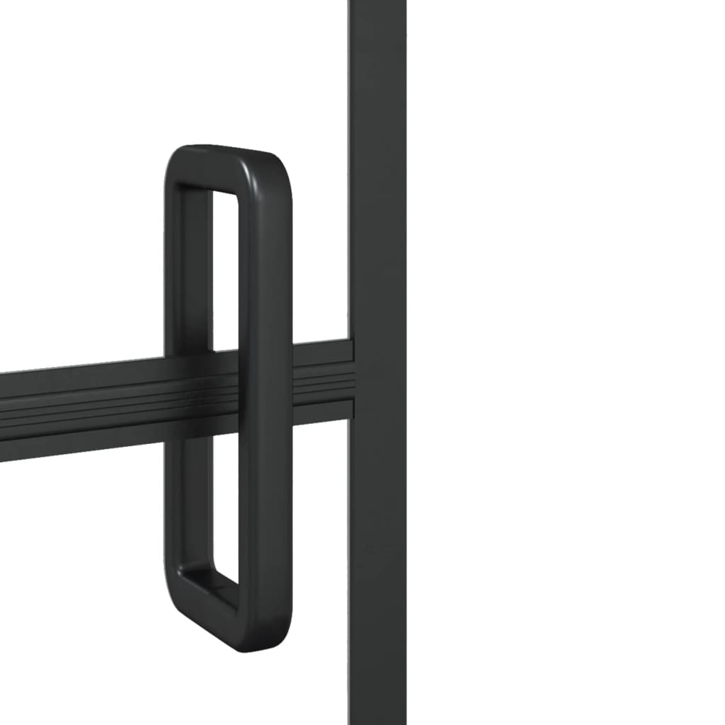 Pregrada za tuš ESG 100 x 140 cm crna