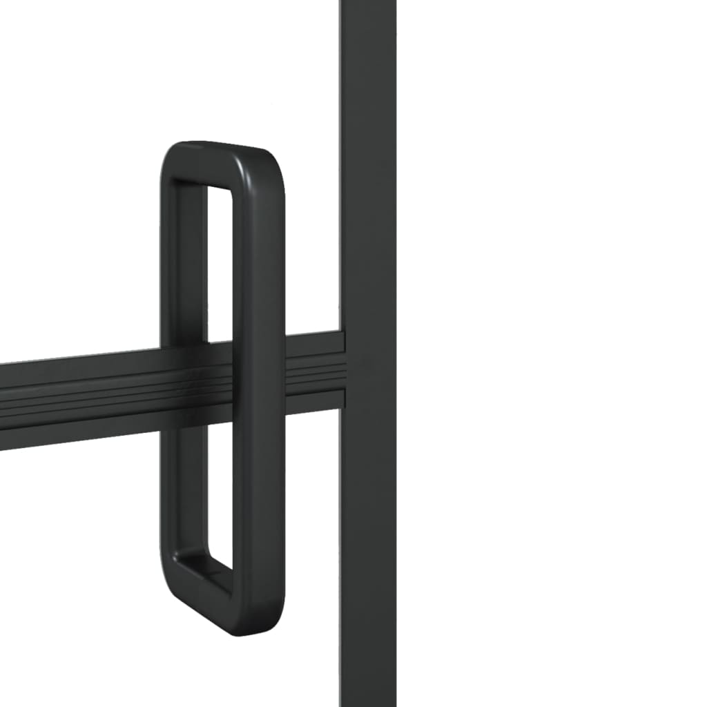 Pregrada za tuš ESG 100 x 140 cm crna