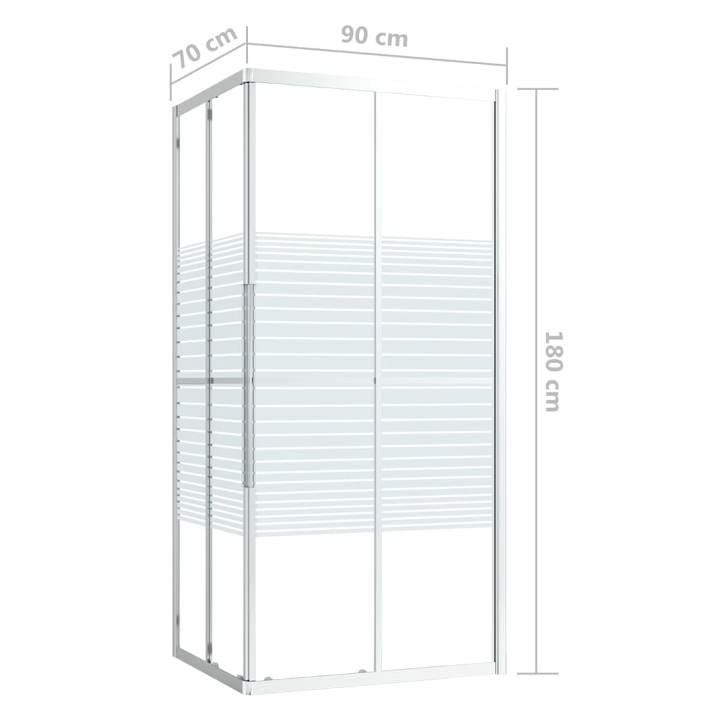 Tuš-kabina ESG 90 x 70 x 180 cm
