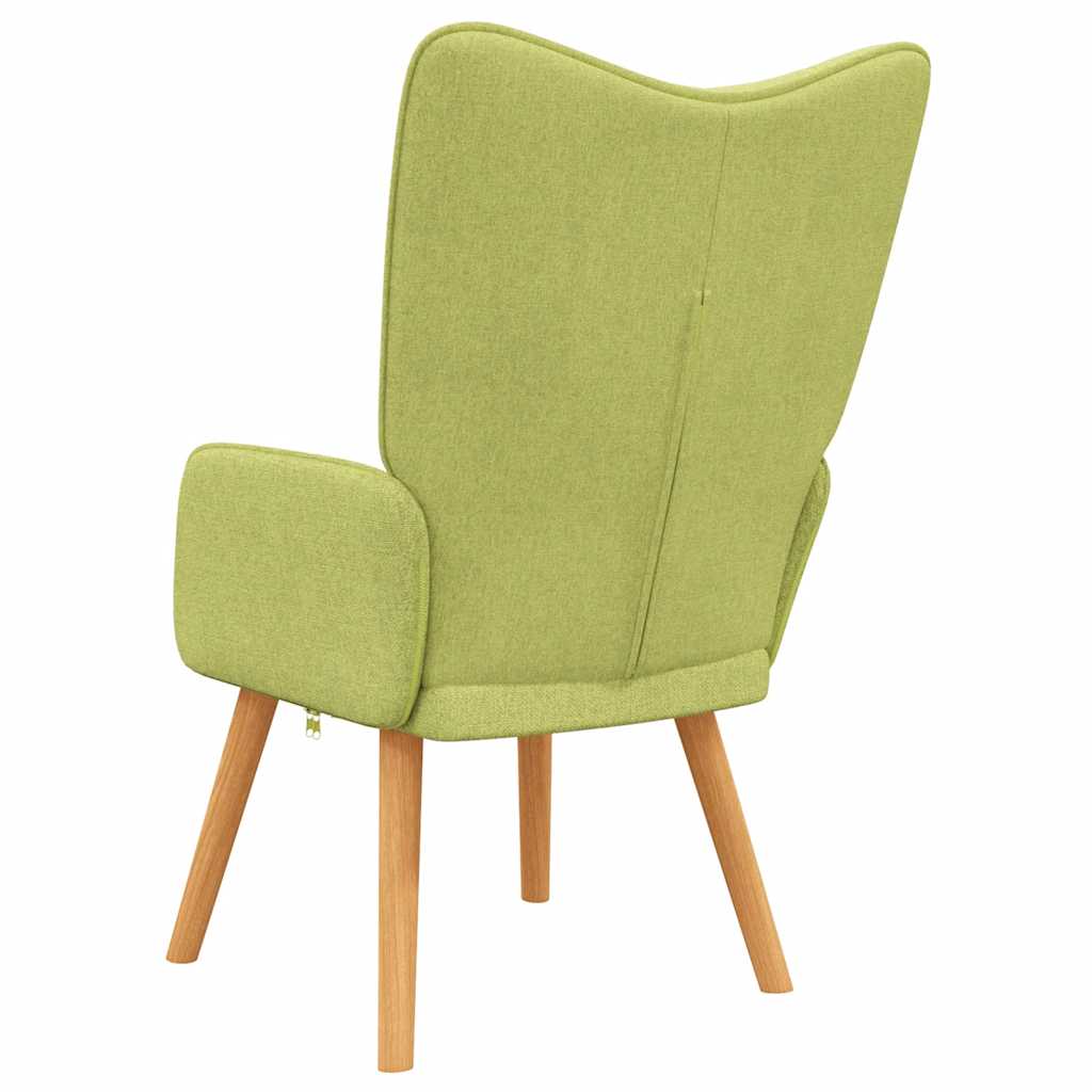 Stolica za opuštanje zelena od tkanine
