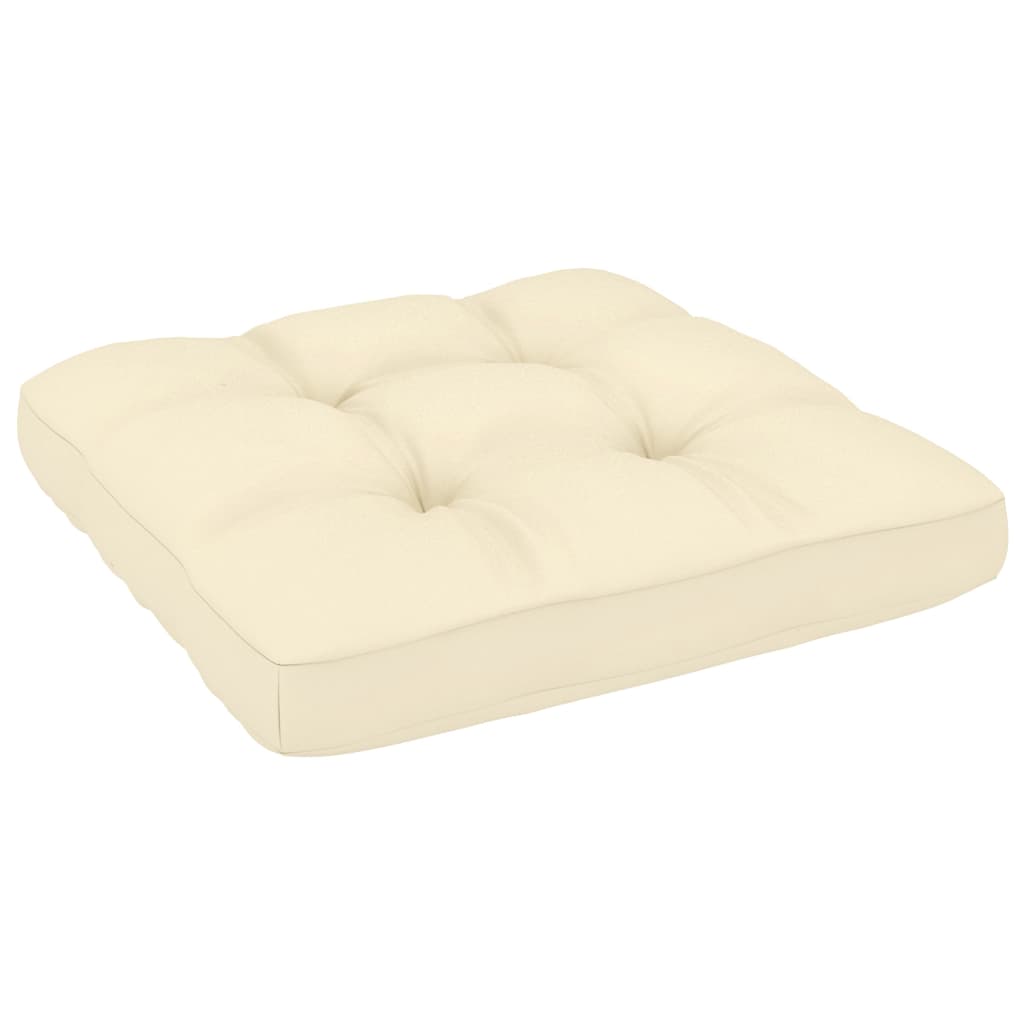 Vrtni taburei s jastucima 2 kom od masivne borovine Smeđa