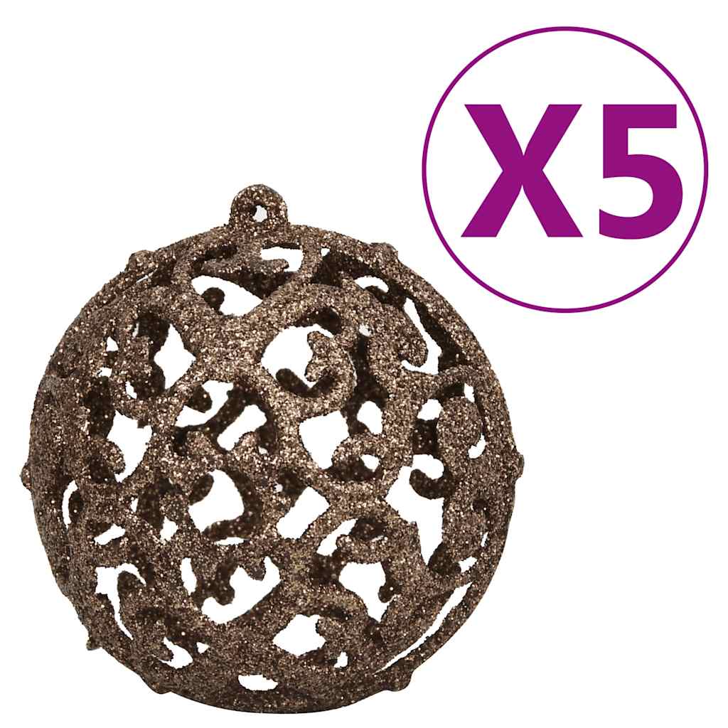 Umjetno osvijetljeno božićno drvce i kuglice srebrno 120 cm PET