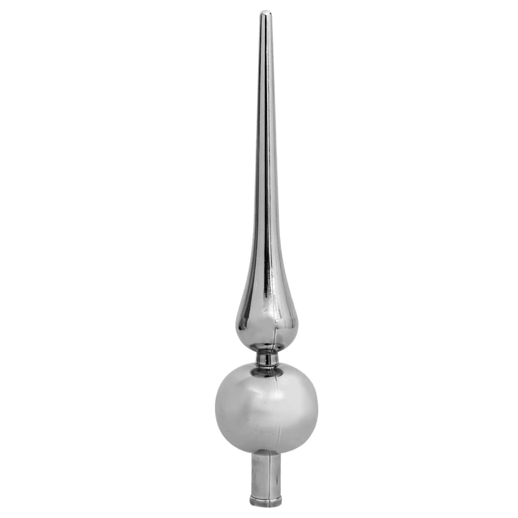 Umjetno osvijetljeno božićno drvce s kuglicama crno 180 cm PVC