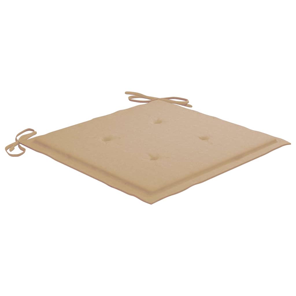 Vrtne stolice s jastucima 4 kom od masivnog bagremovog drva Bež