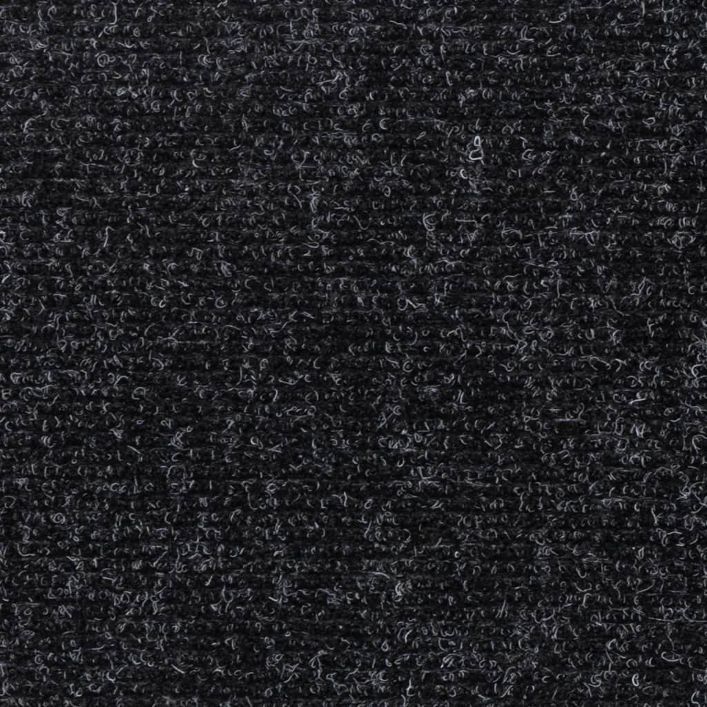Prostirke za stepenice samoljepljive 15 kom 76x20 cm crne pravokutne