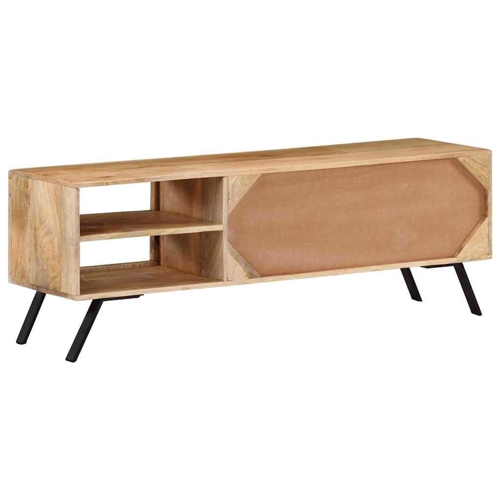 TV ormarić 110 x 30 x 40 cm od masivnog drva manga Bež