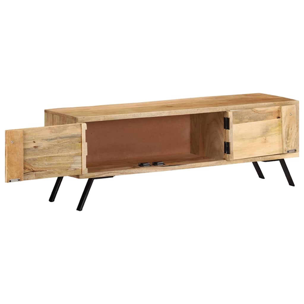 TV ormarić 110 x 30 x 40 cm od masivnog drva manga Bež
