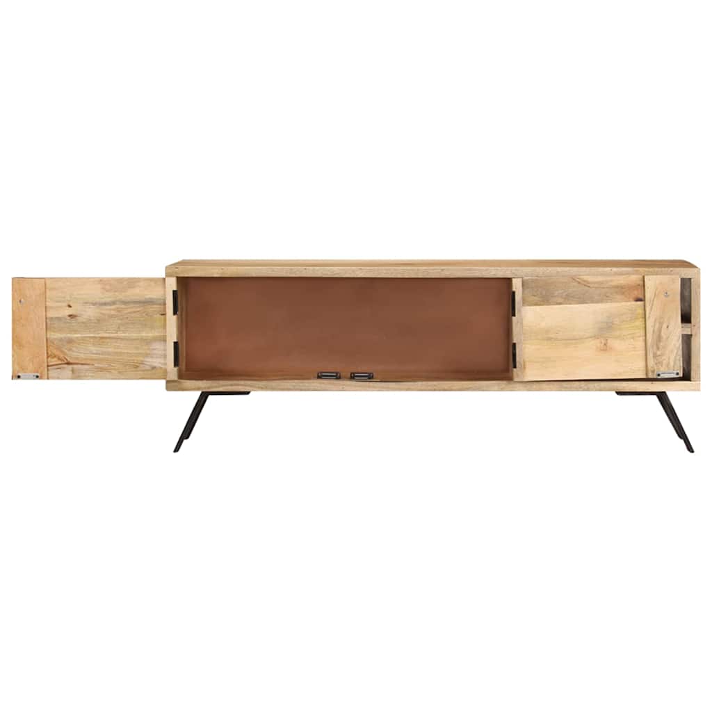 TV ormarić 110 x 30 x 40 cm od masivnog drva manga Bež