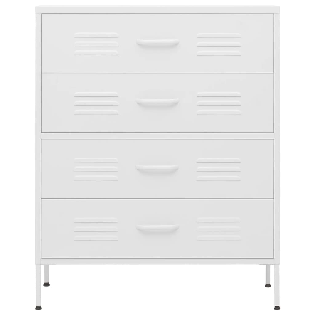 Ladičar bijeli 80 x 35 x 101,5 cm čelični