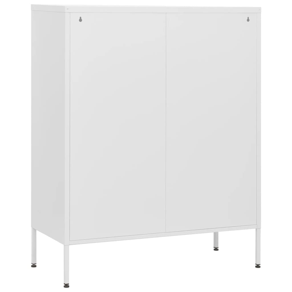 Ladičar bijeli 80 x 35 x 101,5 cm čelični