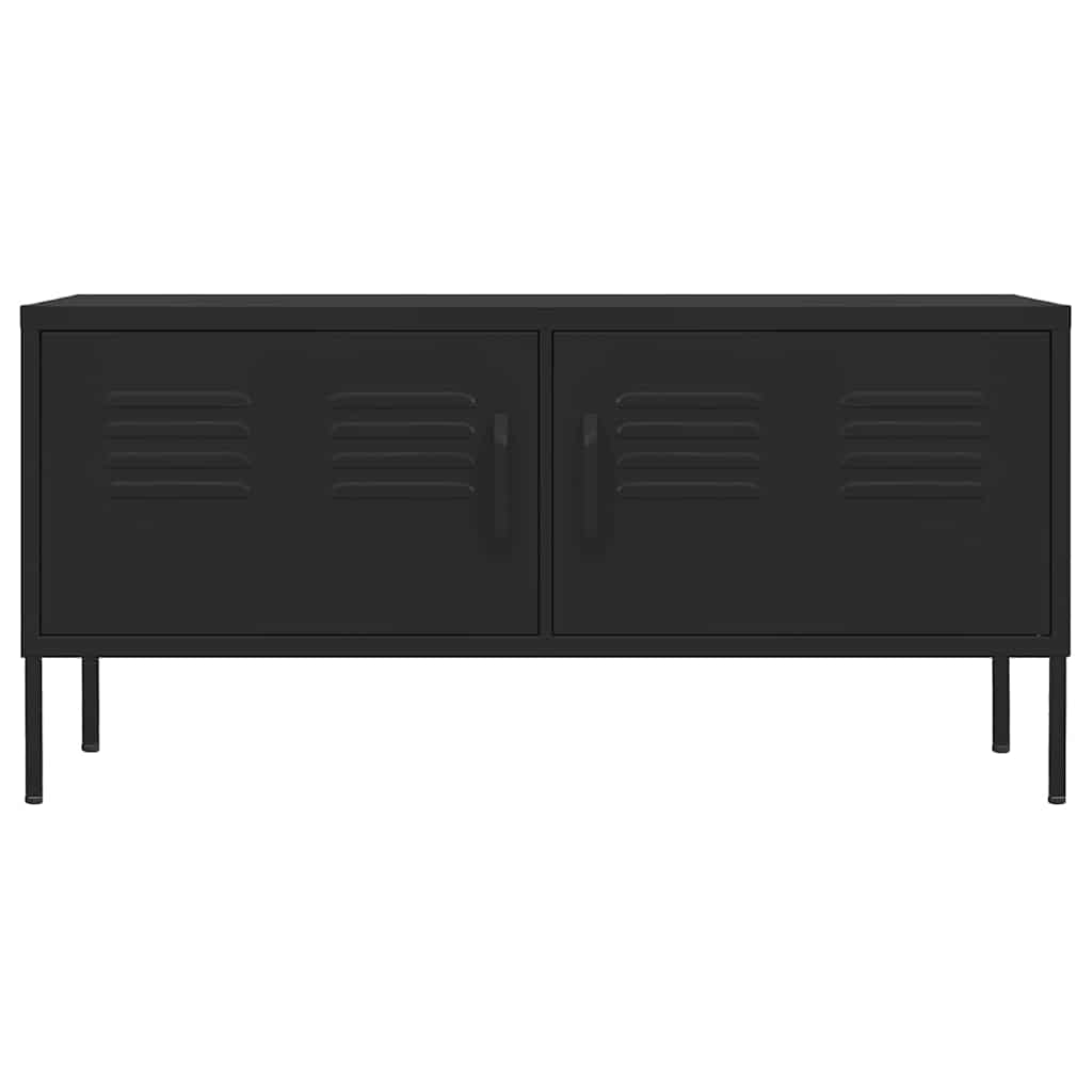 TV ormarić crni 105 x 35 x 50 cm čelični Crna