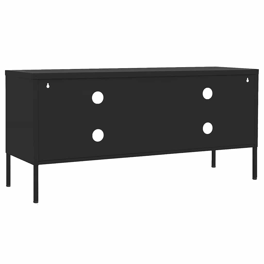 TV ormarić crni 105 x 35 x 50 cm čelični Crna