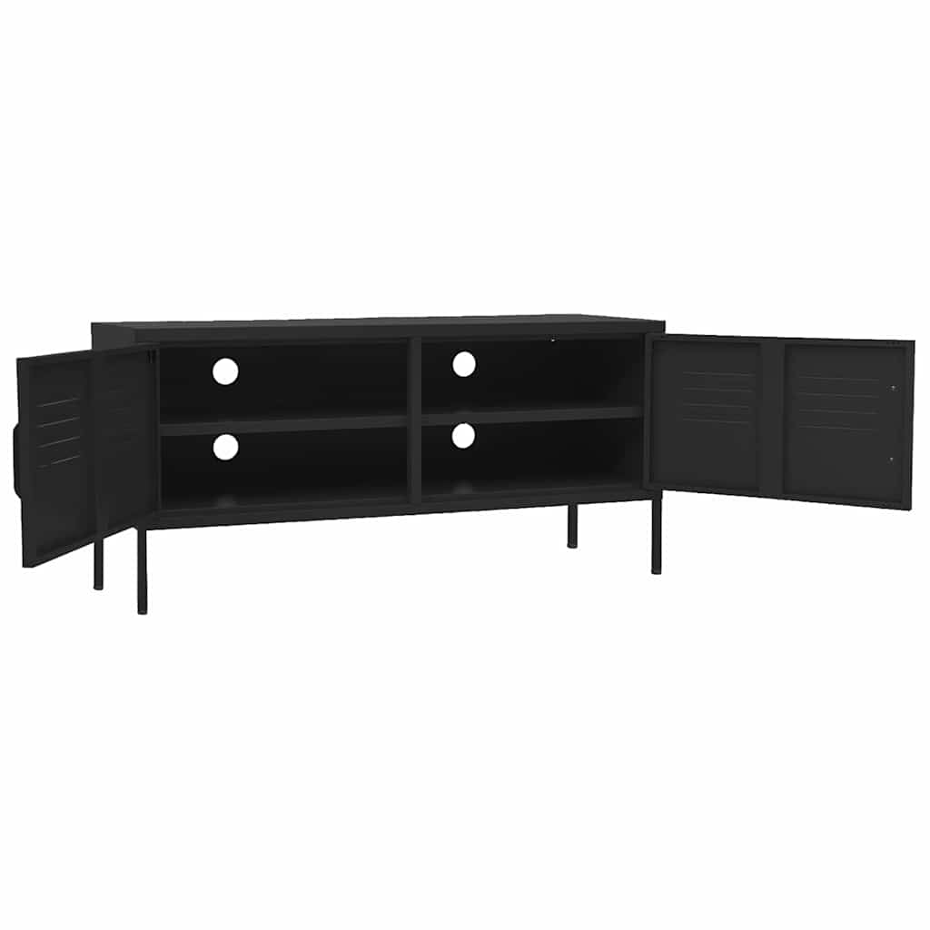 TV ormarić crni 105 x 35 x 50 cm čelični Crna