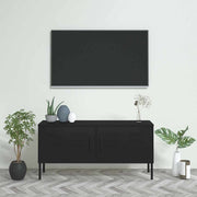 TV ormarić crni 105 x 35 x 50 cm čelični Crna