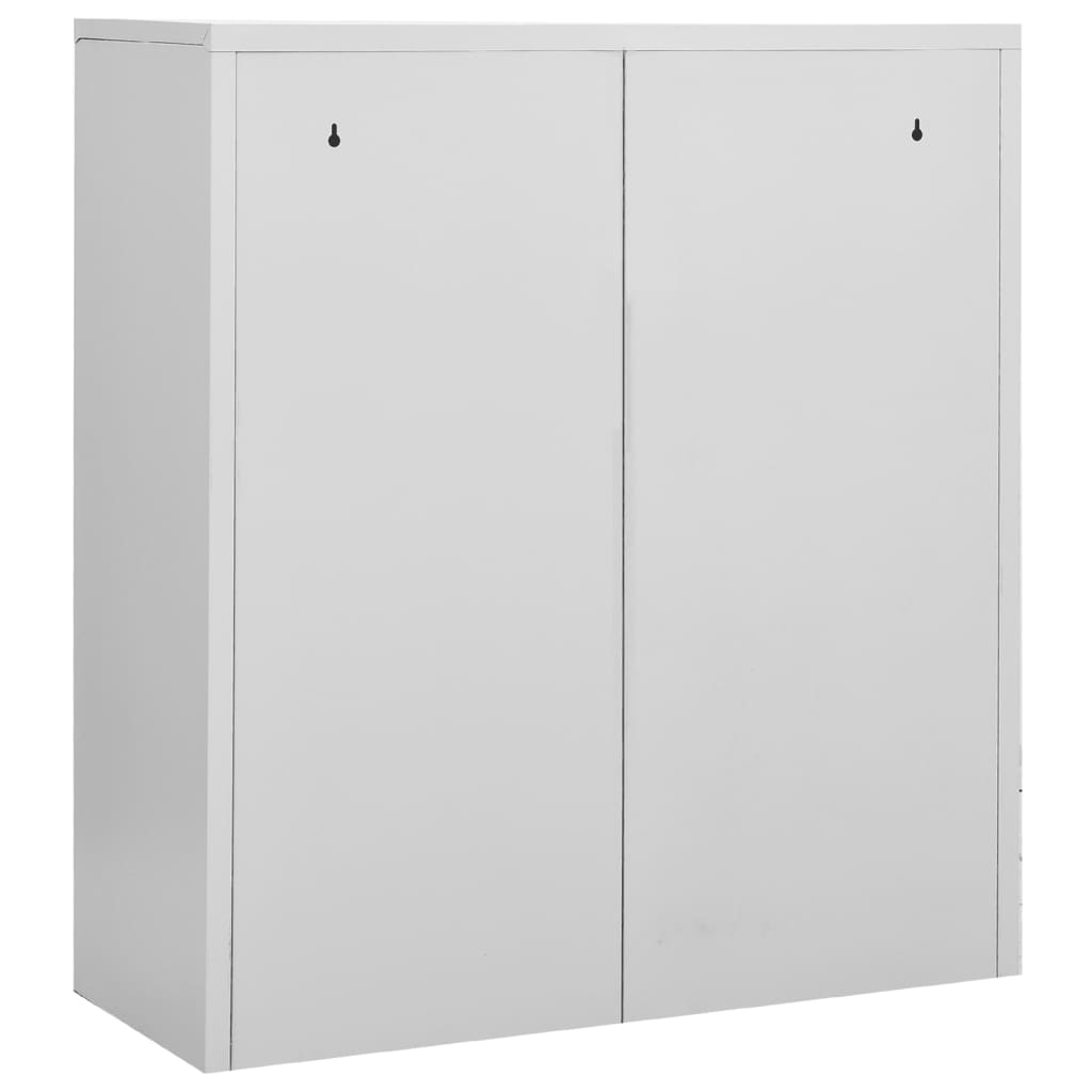 Uredski ormarić svjetlosivi 90 x 40 x 102 cm čelični