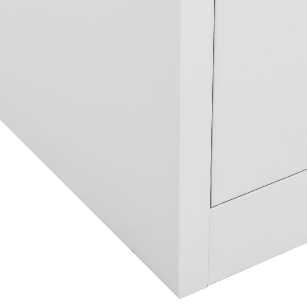 Uredski ormarić svjetlosivi 90 x 40 x 102 cm čelični