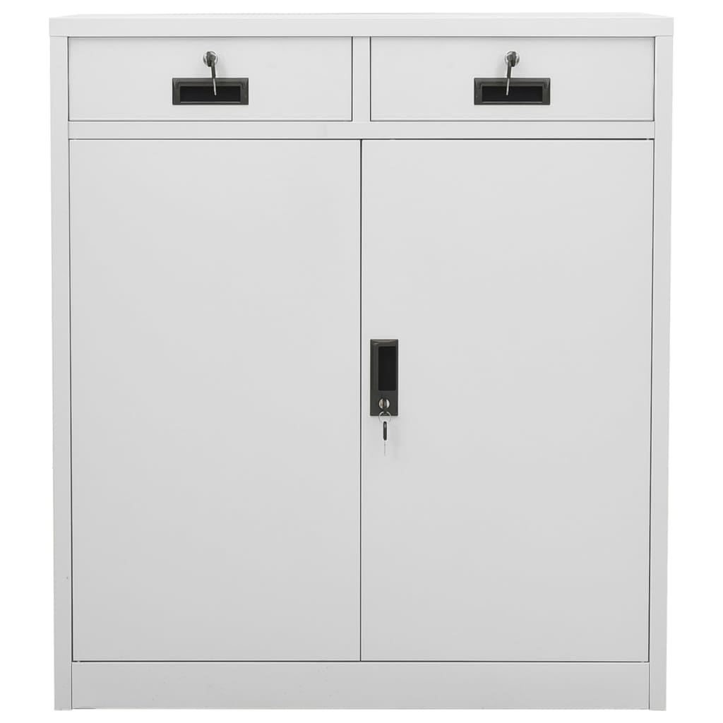 Uredski ormarić svjetlosivi 90 x 40 x 102 cm čelični