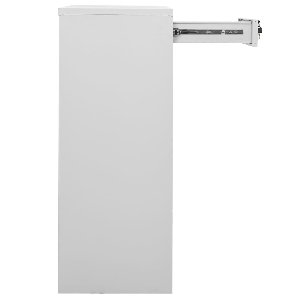 Uredski ormarić svjetlosivi 90 x 40 x 102 cm čelični