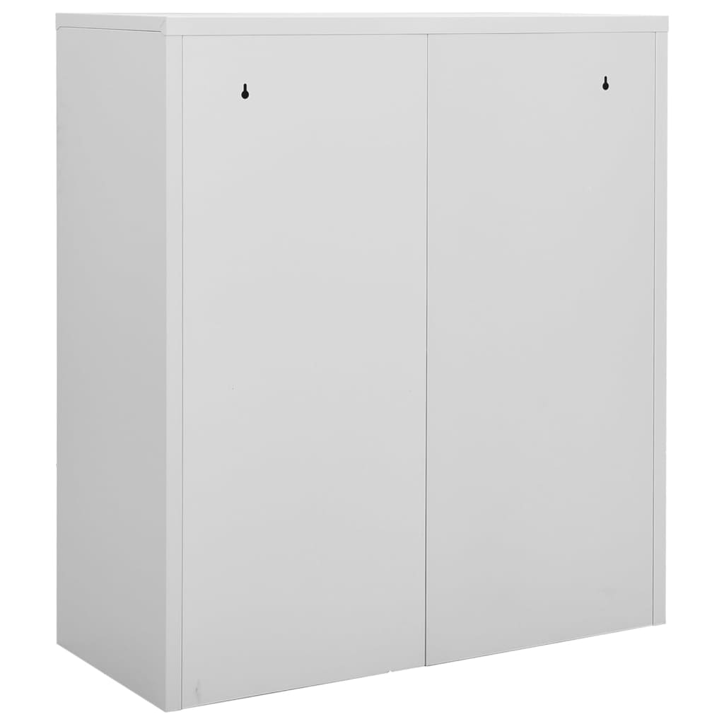 Uredski ormarić svjetlosivi 90 x 40 x 102 cm čelični